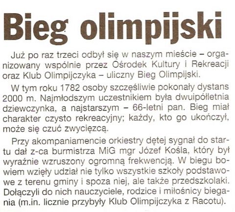 12.06.1997 - BIEG OLIMPIJSKI