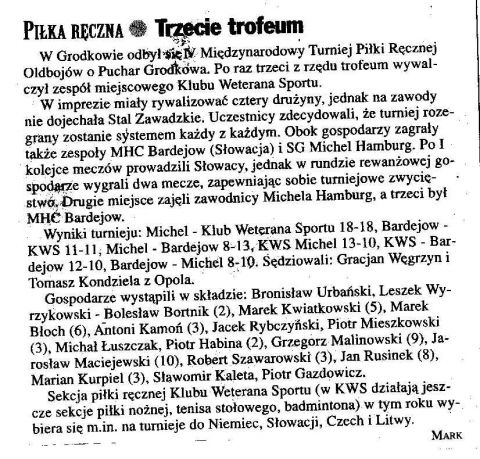 02.03.2001 - KWS CUP 2001