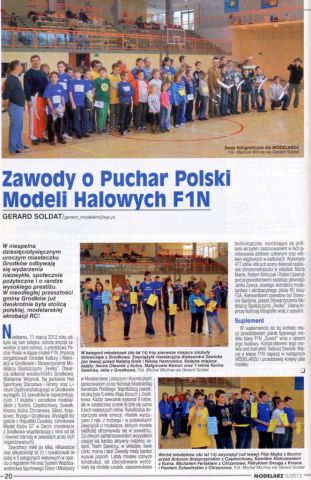 22.02.2012 - ZAWODY O PUCHAR POLSKI MODELI HALOWYCH F1N