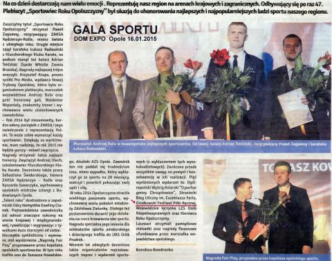 16.01.2015 - Gala Sportu DOM EXPO Opole